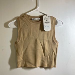 NWT Zara tan tank top
